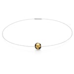 Choker Murano glass bead Yellow-White-Black