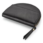 Cartera de piel de vaca Negro