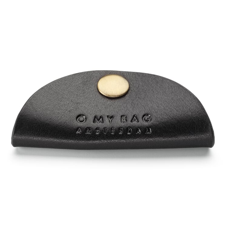 Porte-câbles en cuir de vache, Noir