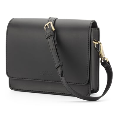 Damen Handtasche Leder Handtasche Schwarz Klein Umhängetasche