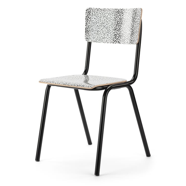 Chaise Colegio, Bactério / Noir profond RAL 9005