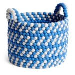Wollkorb Bead Basket Blau/Weiß