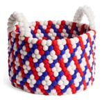 Wollkorb Bead Basket Rot/Weiß