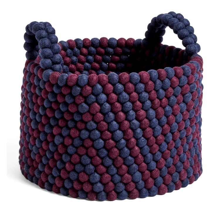 Panier à laine Bead Basket, bleu/rouge
