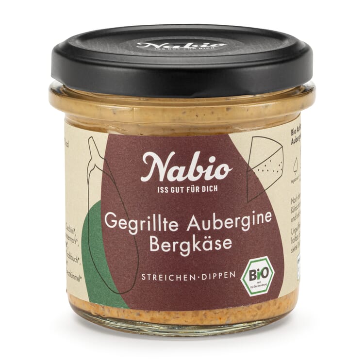 Pâte à tartiner bio aubergine/fromage de montagne