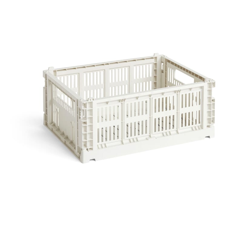 Folding Box Colour Crate M, White