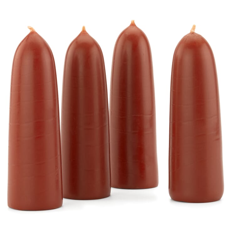 Velas de Adviento de cera de abeja, Rojo