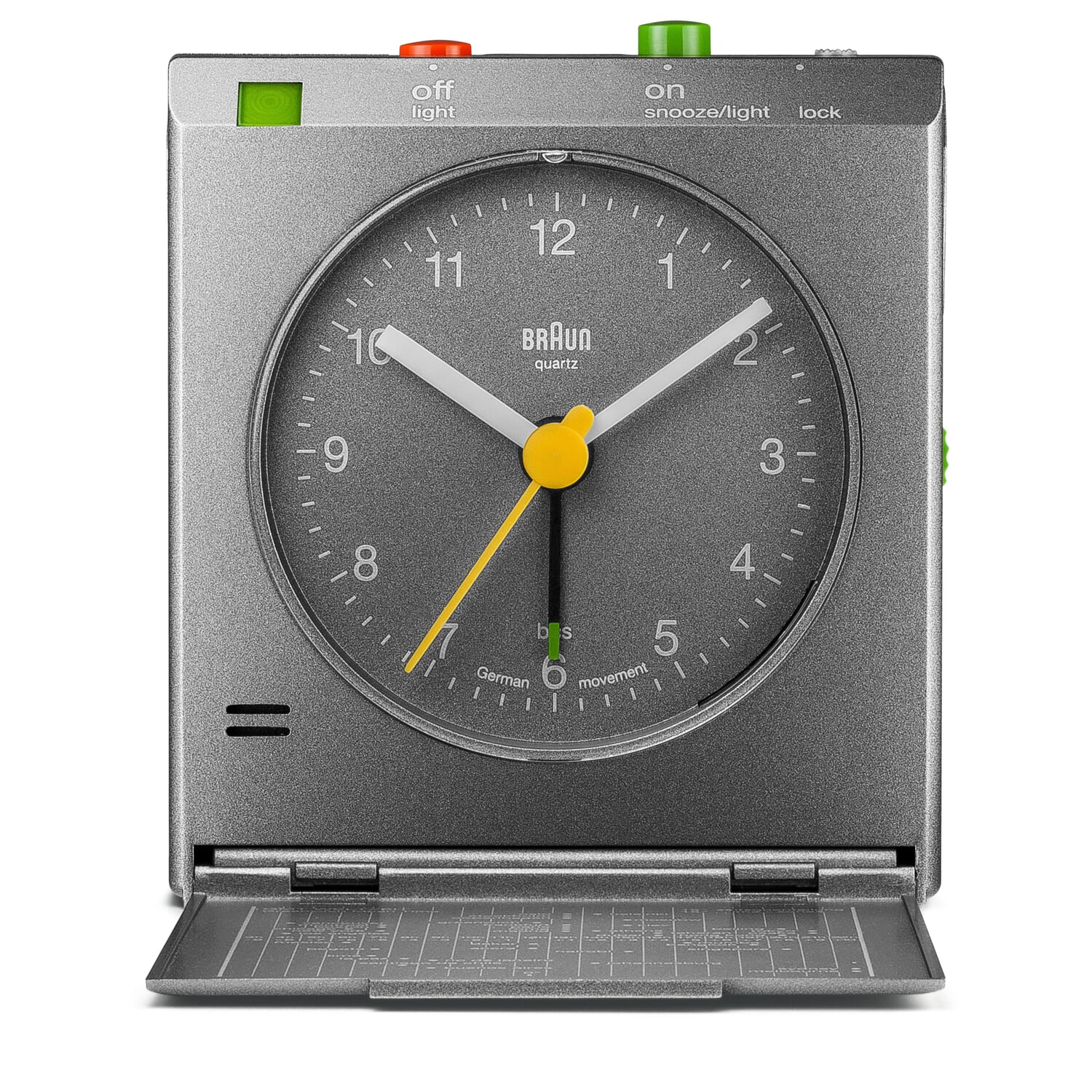 iF Design - Braun quartz, Ab 310 ts superflache Reise-Weckuhr