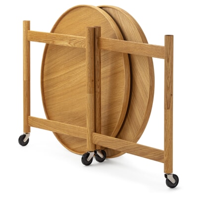 Tablett-Tisch faltbar, Eiche, Ø 60 cm