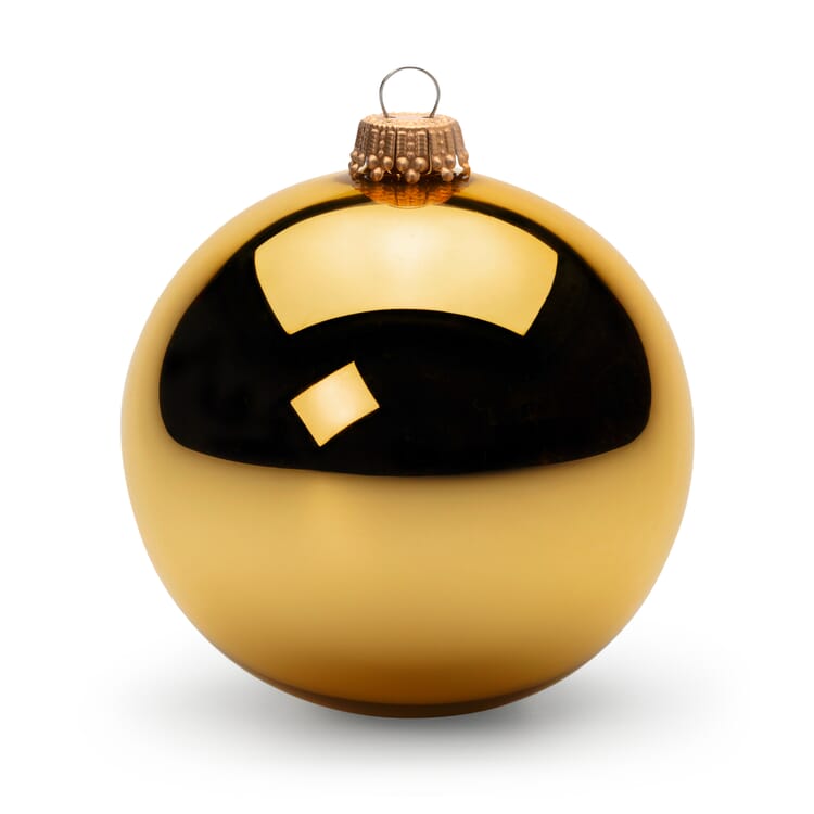 Lauschaer Baumkugeln Glas, Goldfarben