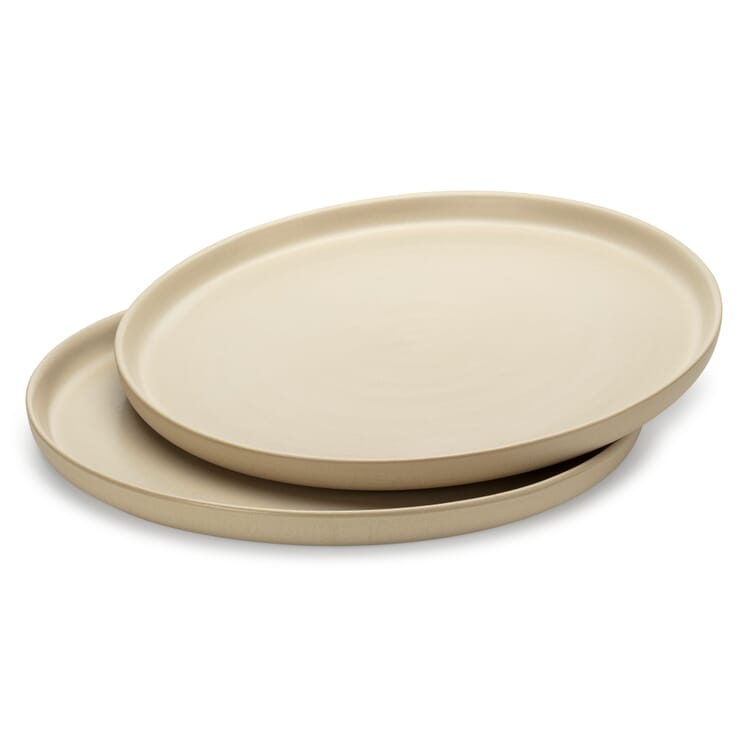Madtallerkener, Natur-beige