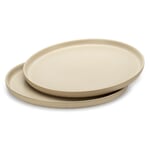 Middagstallerken Naturlig beige