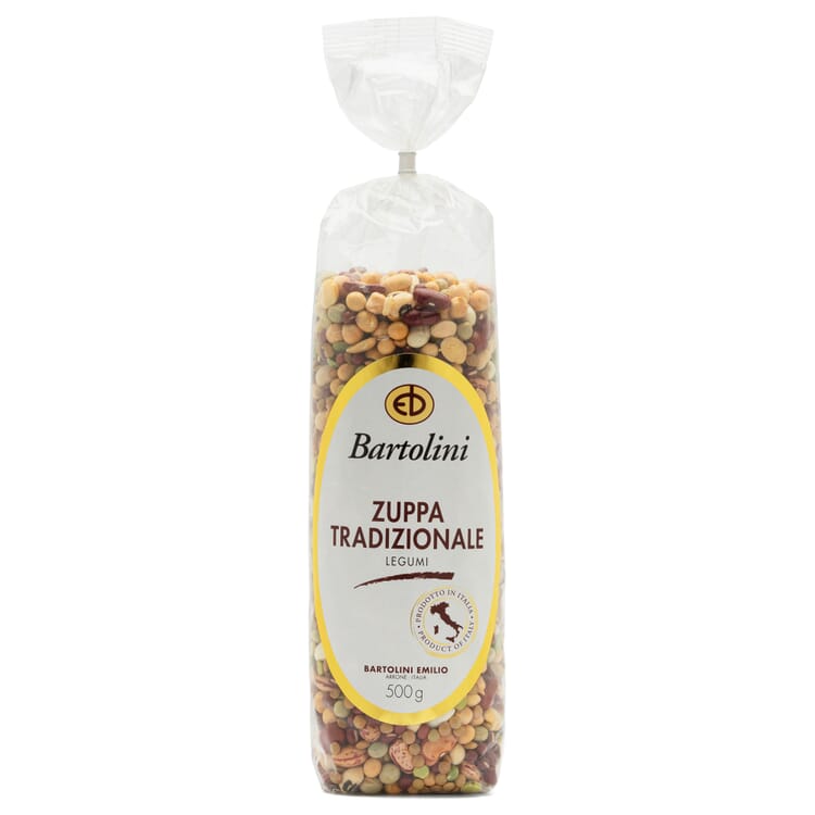 Mengsel van peulvruchten Zuppa tradizionale