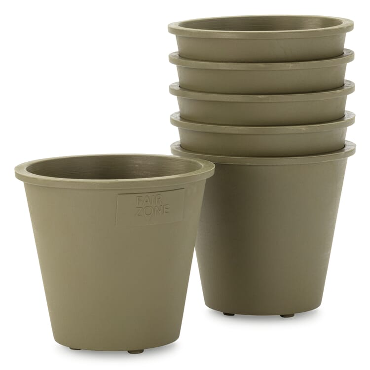 Natural rubber plant pots