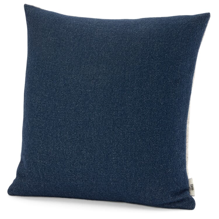 Doubleface lambswool pillowcase, Blue-Grey