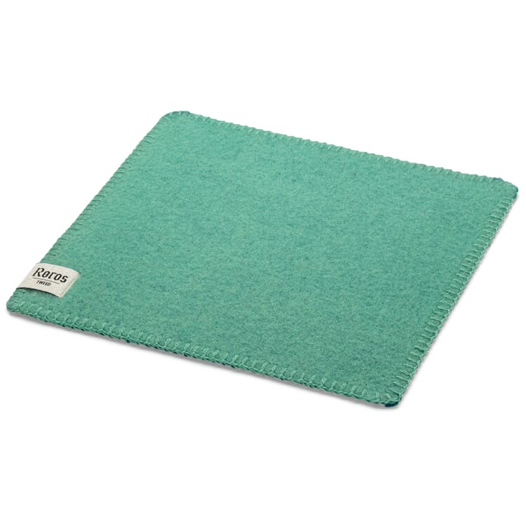 Doubleface lambswool seat cover, Petrol turquoise