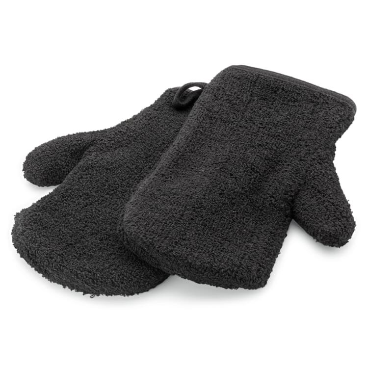Guanti da forno in cotone, Nero