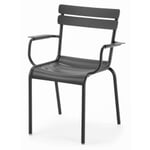 Chaise de jardin Fermob avec accoudoirs aluminium Anthracite