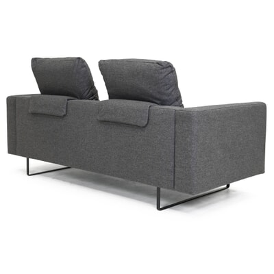 Rückenkissen zu Sofa August, Grau, (verstellbar)