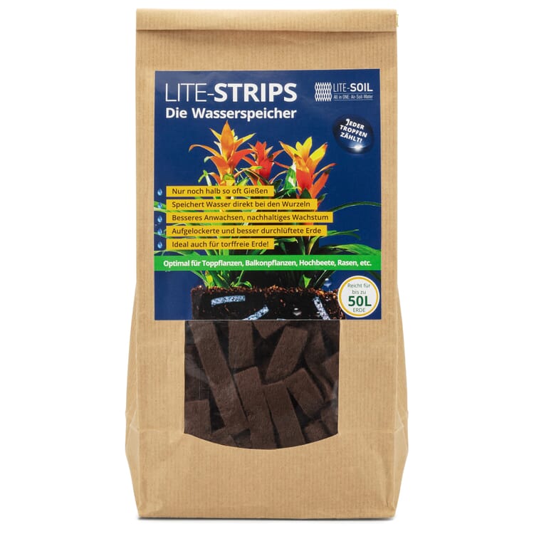 Réservoir d'eau pour plantes en bandes de cellulose