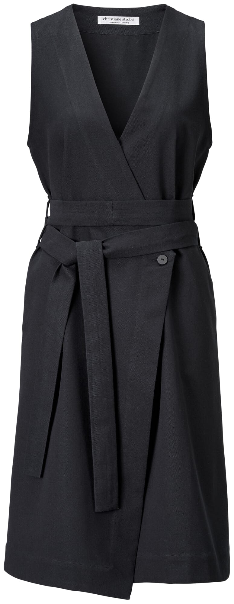 Ladies black wrap clearance dress