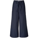 Damenhose Popeline 7/8-Länge Dunkelblau