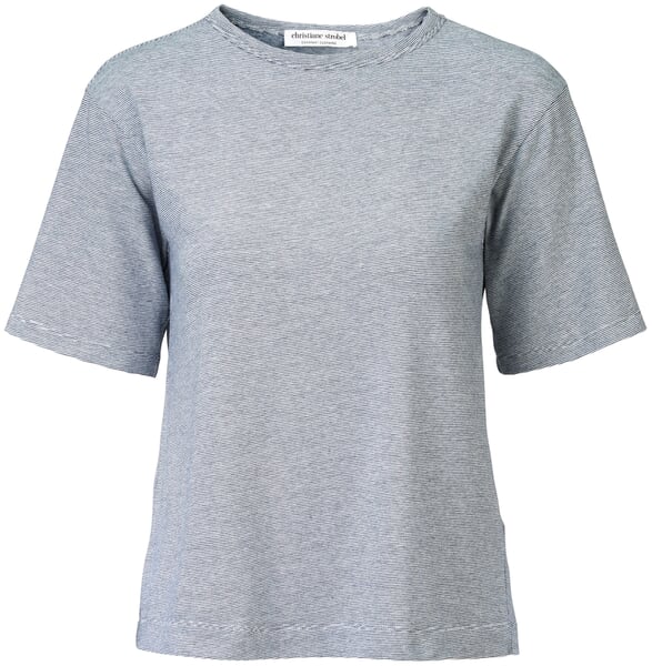 Maglietta a righe da donna Bianco-blu