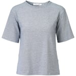 T-shirt rayé pour femme Blanc-Bleu