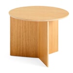 Side table Slit Wood, Round Oak
