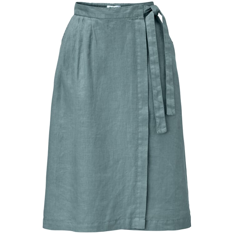 Ladies wrap skirt linen, Sage