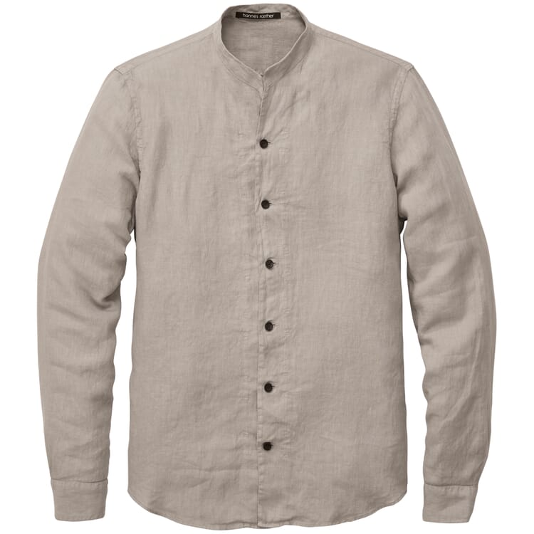 Chemise en lin pour homme, Taupe