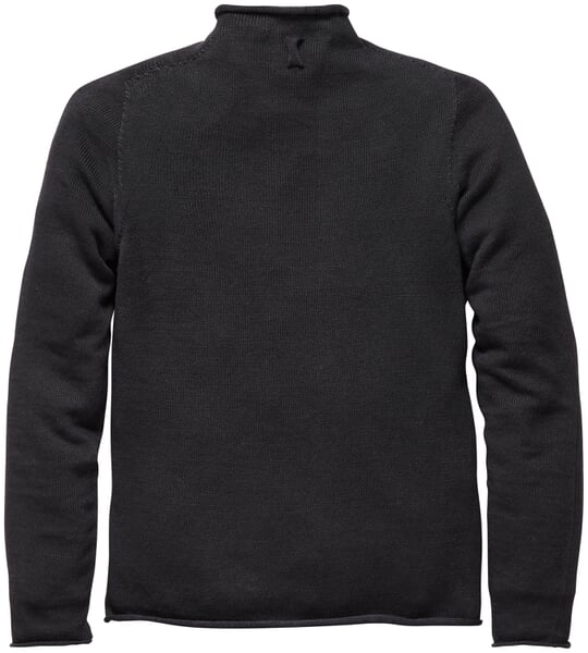 Men cardigan buttoned Black-blue