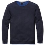 Herren-Strickpulli Blau-Cobalt