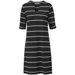 Jersey dress striped Black and white