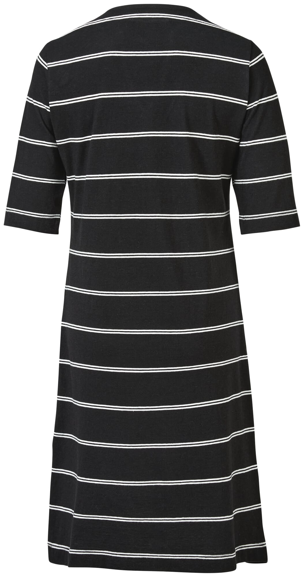 Black and white striped jersey dress on sale