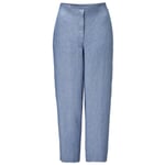 Pantalon en lin pour femmes Bleu moyen