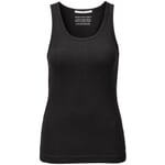 Top pour femme en coton Noir