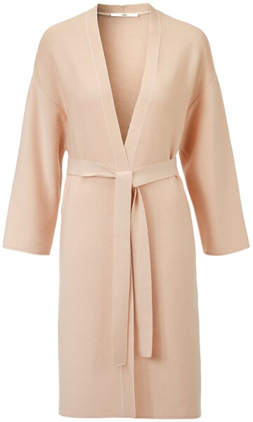 Damen-Strickmantel Beige