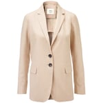 Blazer femme à simple boutonnage Beige