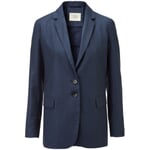 Blazer femme à simple boutonnage Bleu