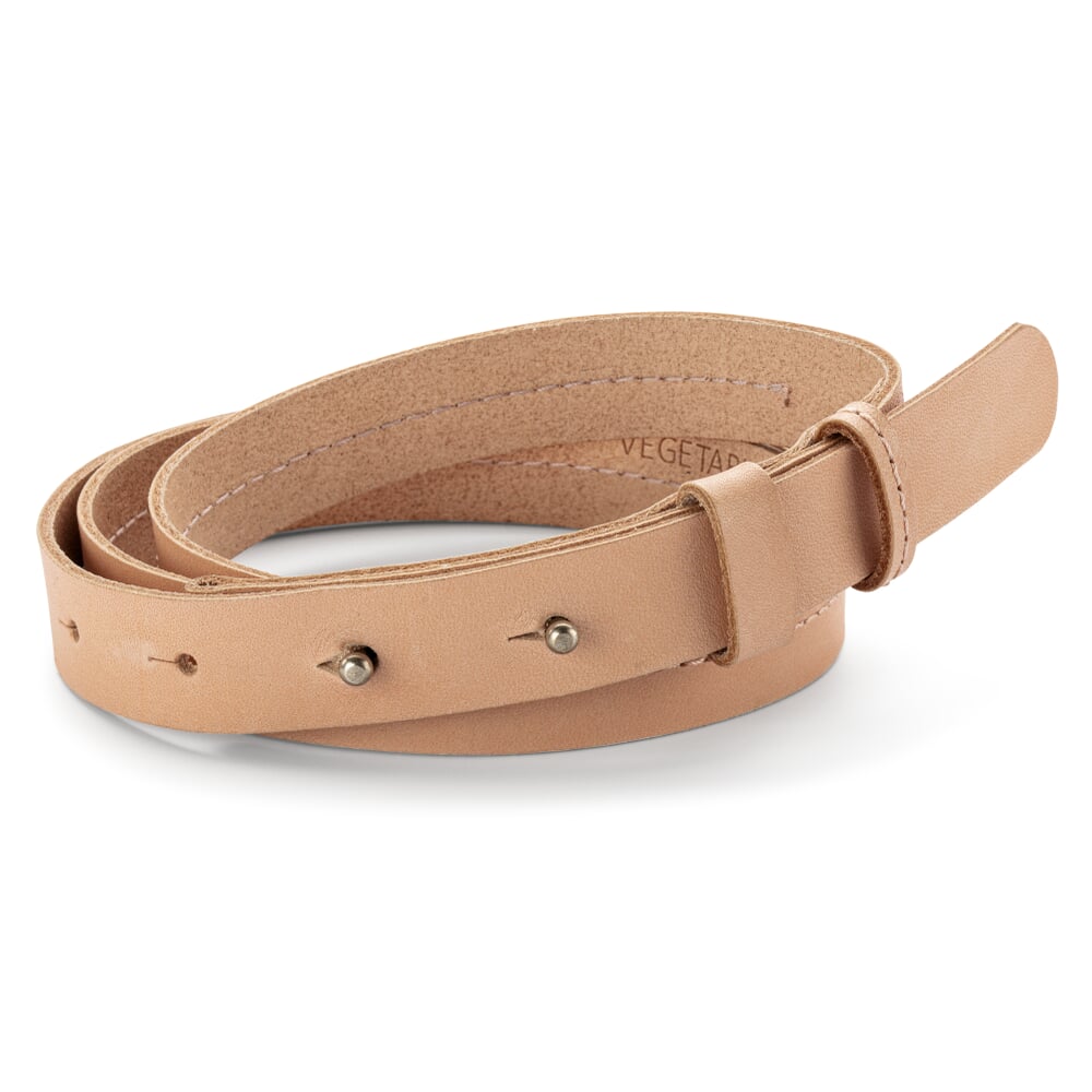 Ladies leather belt narrow, Natural | Manufactum