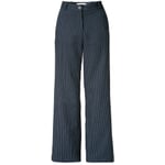 Pantaloni da donna modello Marlene a righe sottili Blu scuro
