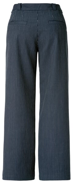 Damen-Marlenehose Nadelstreifen Dunkelblau