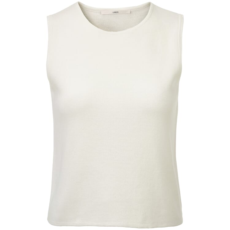 Ladies knitted top, Cream