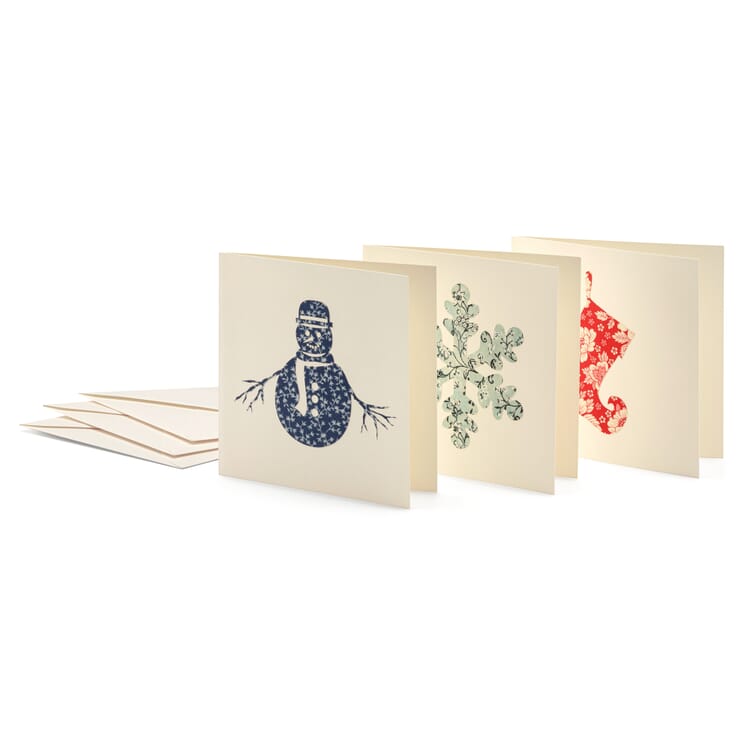 Cartes de vœux en papier découpé, Noël