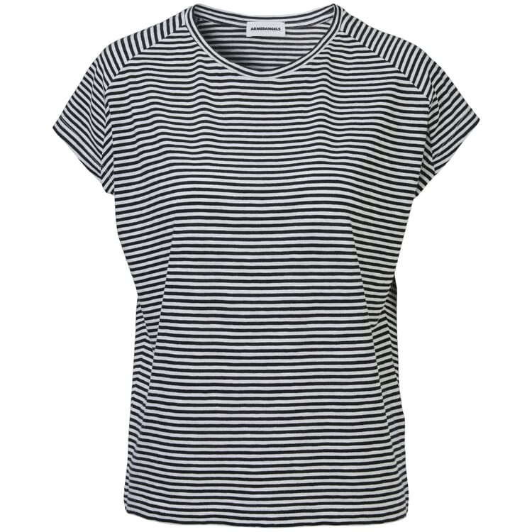 Damen-Streifenshirt, Schwarz-Weiß