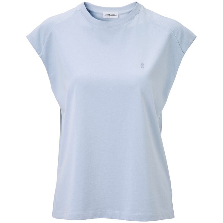 Damen-T-Shirt Baumwolle, Bleu