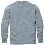 Herren-Strickpullover Mittelblau