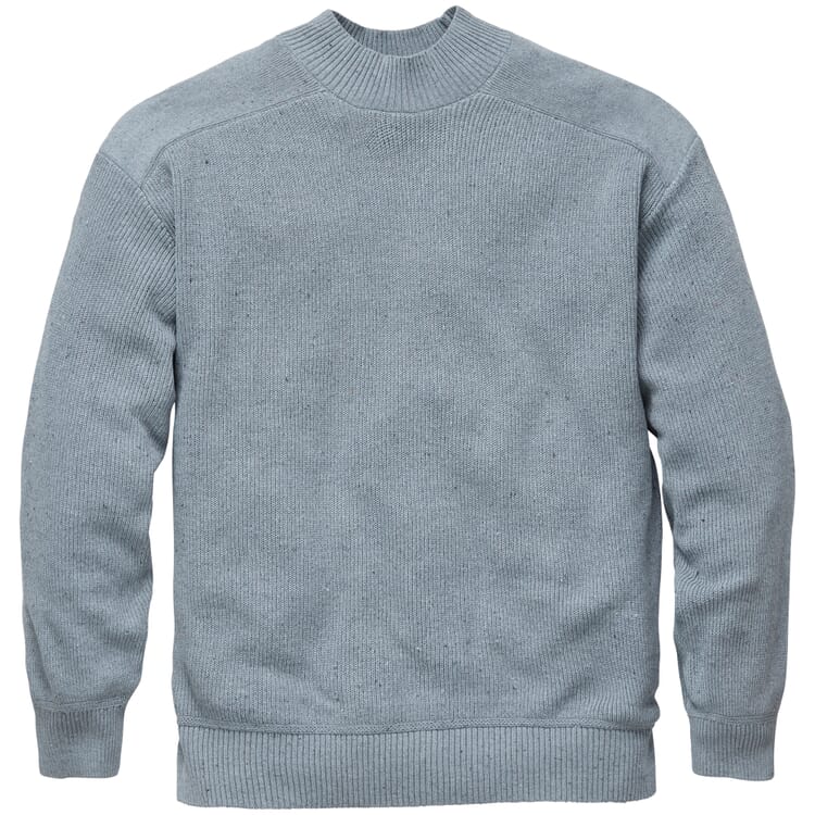Mens Knit Sweater, Medium blue