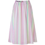 Ladies summer skirt striped Pastel